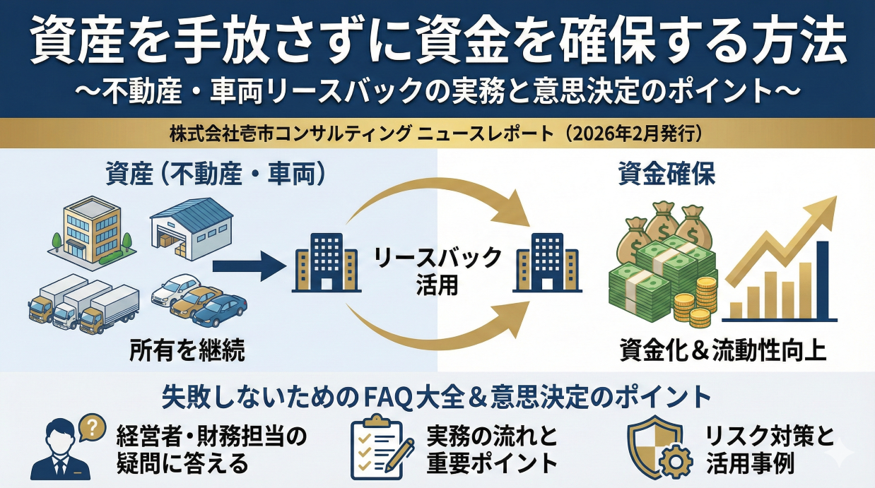 資産を手放さずに資金を確保する方法～不動産・車両リースバックの実務 
