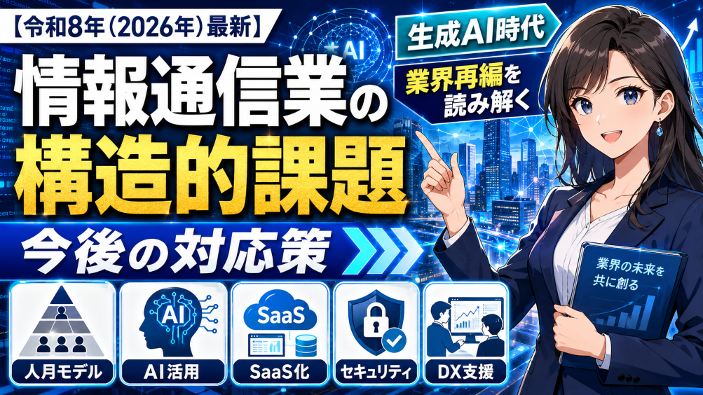 【令和8年（2026年）最新】情報通信業が直面する構造的課題と今後の対応策｜生成AI時代の業界再編を読み解く