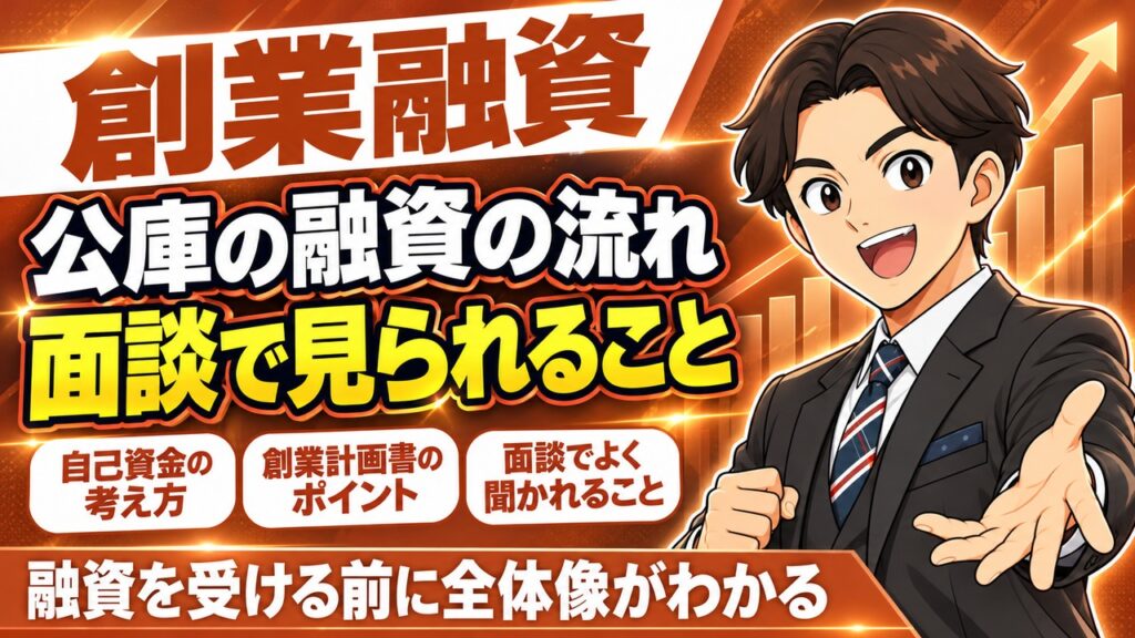 創業融資 日本政策金融公庫の融資の流れ