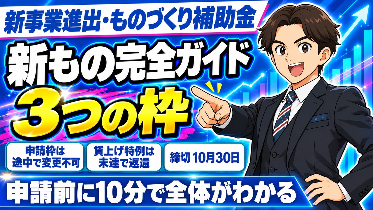 【令和8年（2026年）10月】新事業進出・ものづくり補助金（新もの）完全ガイド｜3つの枠・要件・申請の中身を解説