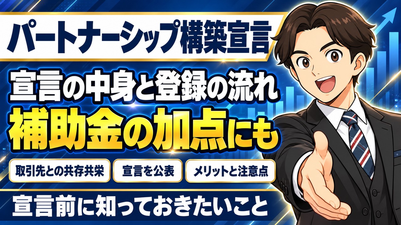 パートナーシップ構築宣言とは｜宣言の中身・メリット・登録の流れ・補助金の加点