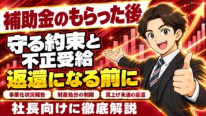 補助金をもらった後の義務とは？事業化状況報告・財産処分・賃上げ未達の返還と不正受給で起きることを解説